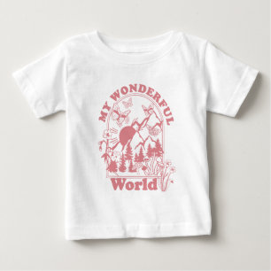 Camiseta De Bebé Mis maravillosas flores retro del mundo