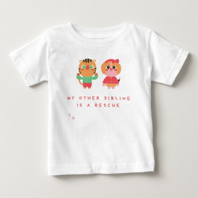 Camiseta De Bebé Mis otros hermanos son un rescate (Anverso)