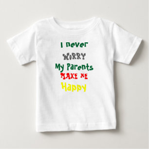Camiseta De Bebé Mis padres hacen la felicidad