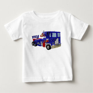 Camiseta De Bebé mis papás un camionero