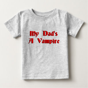 Camiseta De Bebé Mis papás un vampiro