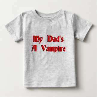 Camiseta De Bebé Mis papás un vampiro