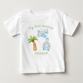 Camiseta De Bebé Mis primeras vacaciones de verano son divertidas