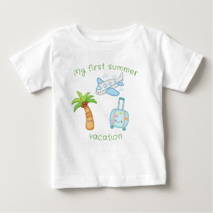 Camiseta De Bebé Mis primeras vacaciones de verano son divertidas