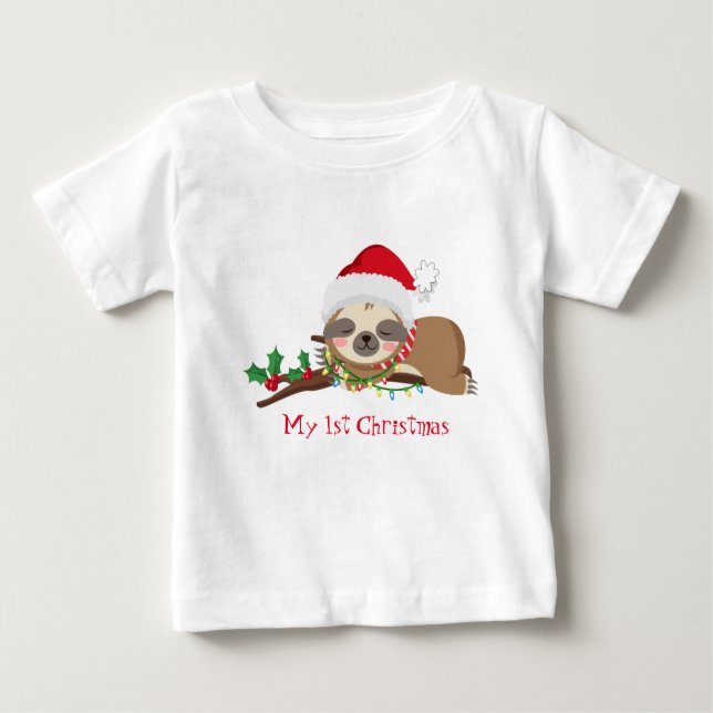 Camiseta De Bebé Mis primeros Navidades (Anverso)
