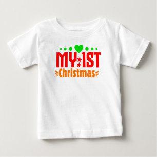 Camiseta De Bebé Mis primeros Navidades-39723