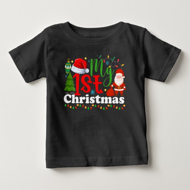 Camiseta De Bebé Mis primeros Navidades-81053 (Anverso)