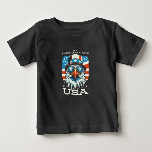 Camiseta De Bebé Mis pronósticos son USA Baby (Anverso)