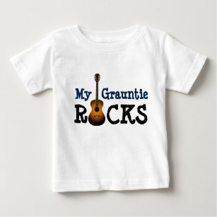 Camiseta De Bebé ¡"Mis rocas de Grauntie! "