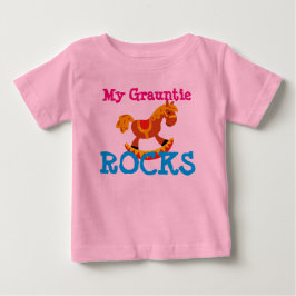 Camiseta De Bebé ¡"Mis rocas de Grauntie! "