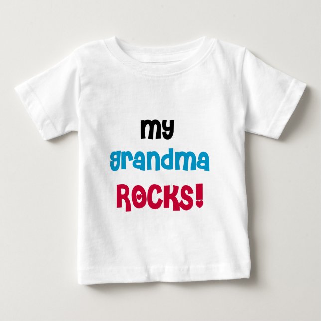 Camiseta De Bebé Mis rocas de la abuela (Anverso)