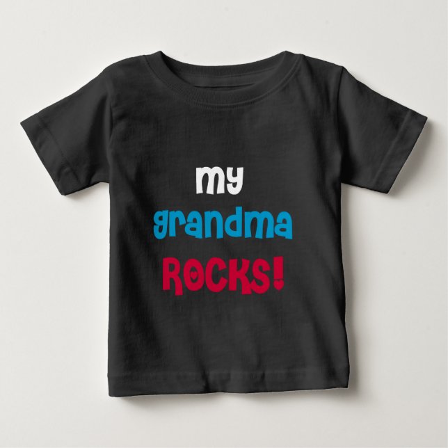 Camiseta De Bebé Mis rocas de la abuela (Anverso)