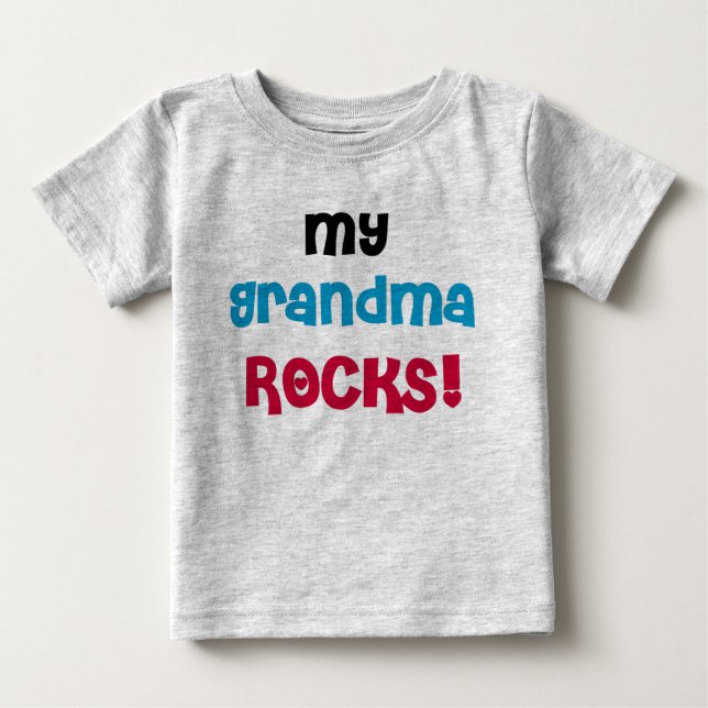 Camiseta De Bebé Mis rocas de la abuela (Anverso)