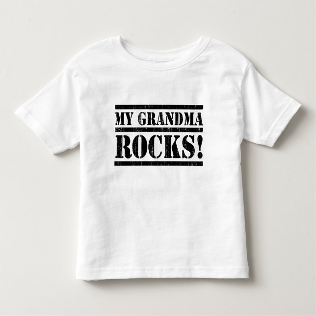 Camiseta De Bebé Mis rocas de la abuela (Anverso)