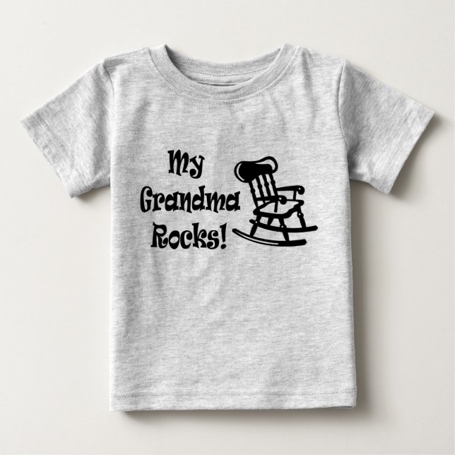 Camiseta De Bebé Mis rocas de la abuela (Anverso)
