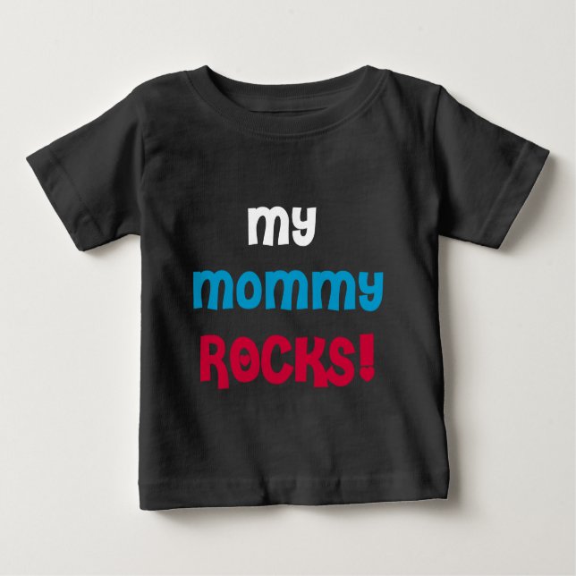 Camiseta De Bebé Mis rocas de la mamá (Anverso)