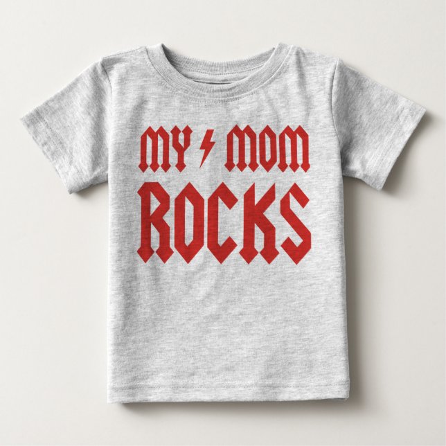 Camiseta De Bebé ¡Mis rocas de la mamá! (Anverso)
