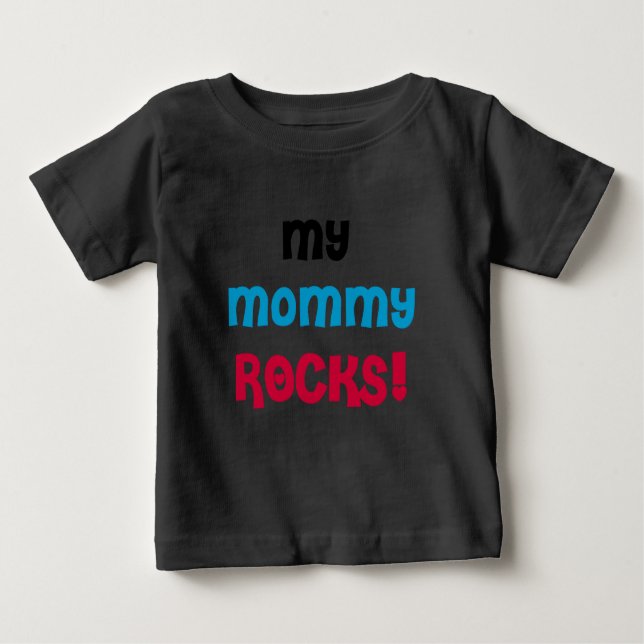 Camiseta De Bebé Mis rocas de la mamá (Anverso)