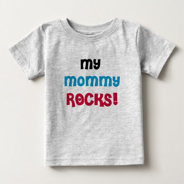 Camiseta De Bebé Mis rocas de la mamá (Anverso)