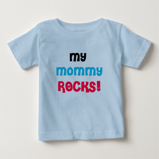 Camiseta De Bebé Mis rocas de la mamá (Anverso)