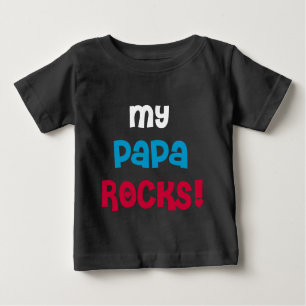 Camiseta De Bebé Mis rocas de la papá