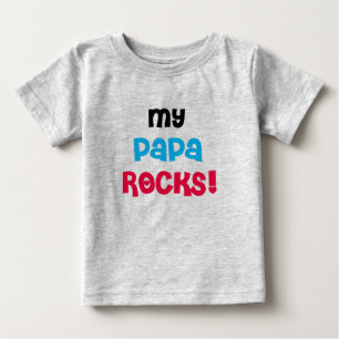 Camiseta De Bebé Mis rocas de la papá