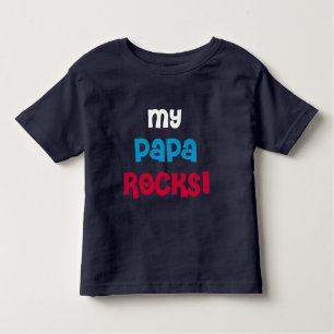 Camiseta De Bebé Mis rocas de la papá
