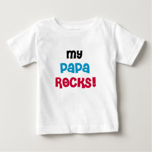 Camiseta De Bebé Mis rocas de la papá