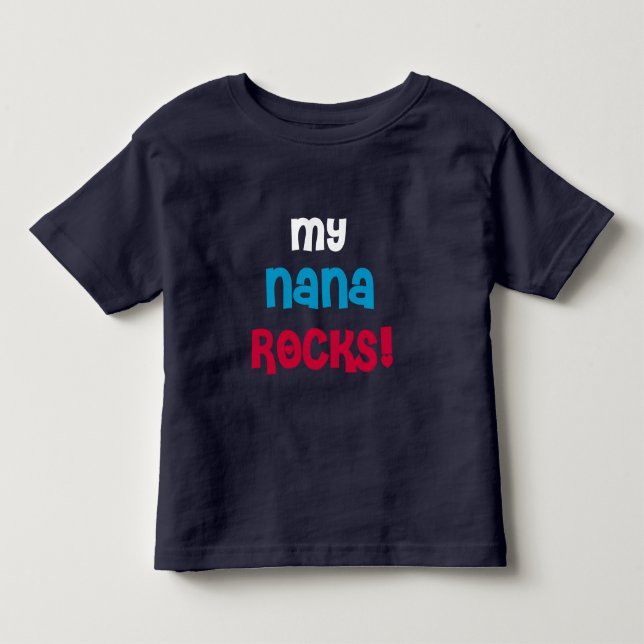 Camiseta De Bebé Mis rocas de Nana (Anverso)