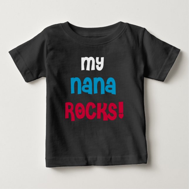 Camiseta De Bebé Mis rocas de Nana (Anverso)