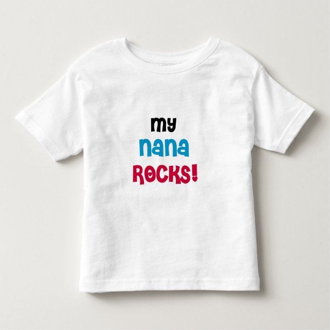 Camiseta De Bebé Mis rocas de Nana (Anverso)