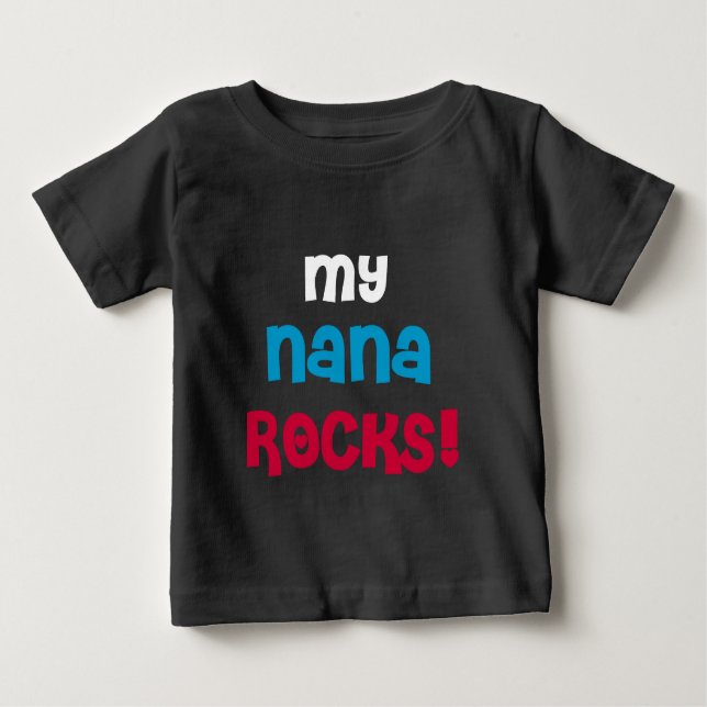 Camiseta De Bebé Mis rocas de Nana (Anverso)