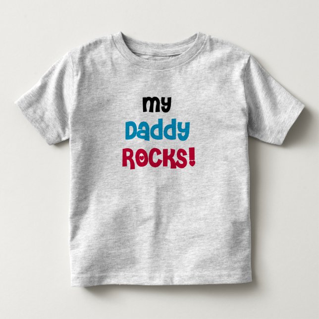 Camiseta De Bebé Mis rocas del papá (Anverso)