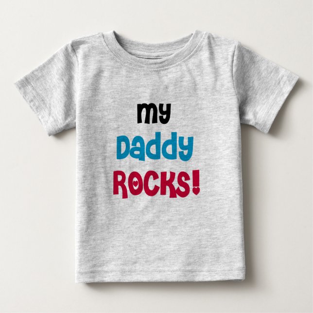 Camiseta De Bebé Mis rocas del papá (Anverso)