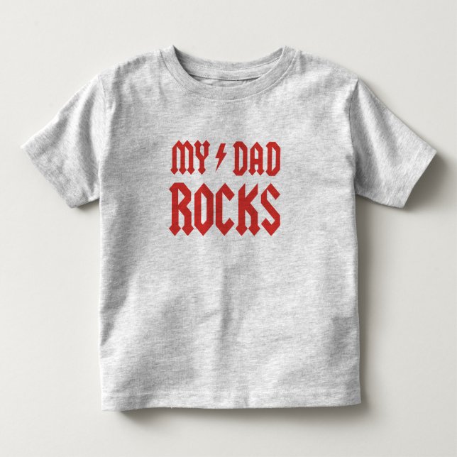 Camiseta De Bebé Mis rocas del papá (Anverso)