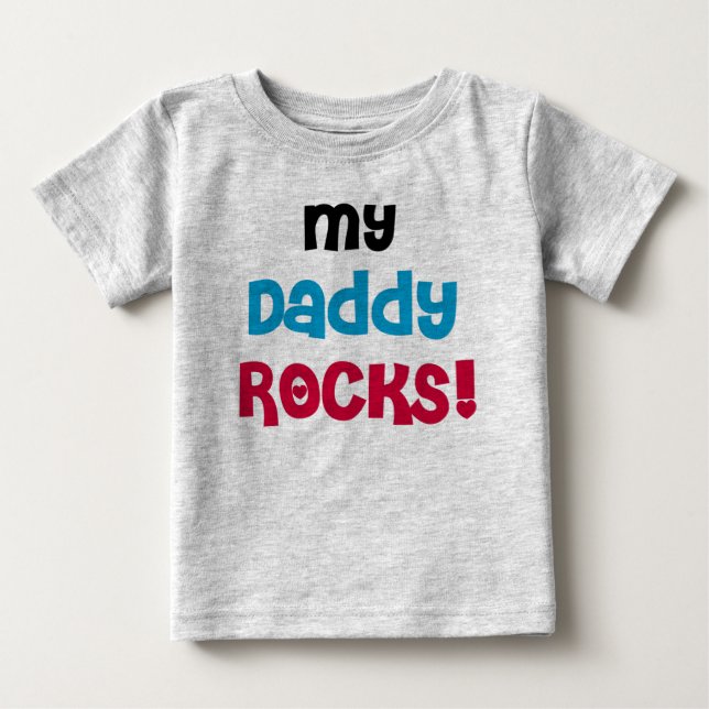 Camiseta De Bebé Mis rocas del papá (Anverso)