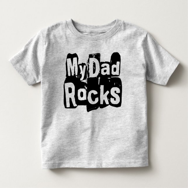Camiseta De Bebé Mis rocas del papá (Anverso)