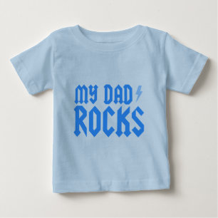 Camiseta De Bebé Mis rocas del papá