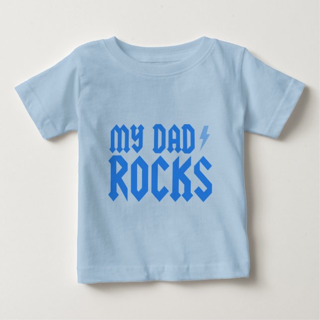Camiseta De Bebé Mis rocas del papá (Anverso)