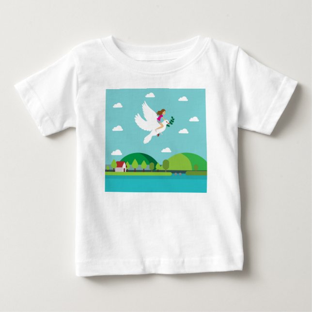 Camiseta De Bebé Misión de Paz (Anverso)