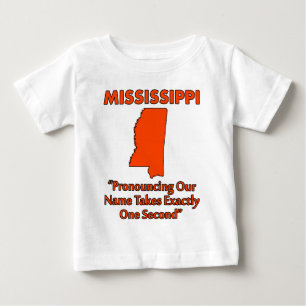Camiseta De Bebé Misisipi - Pronunciarlo toma un segundo
