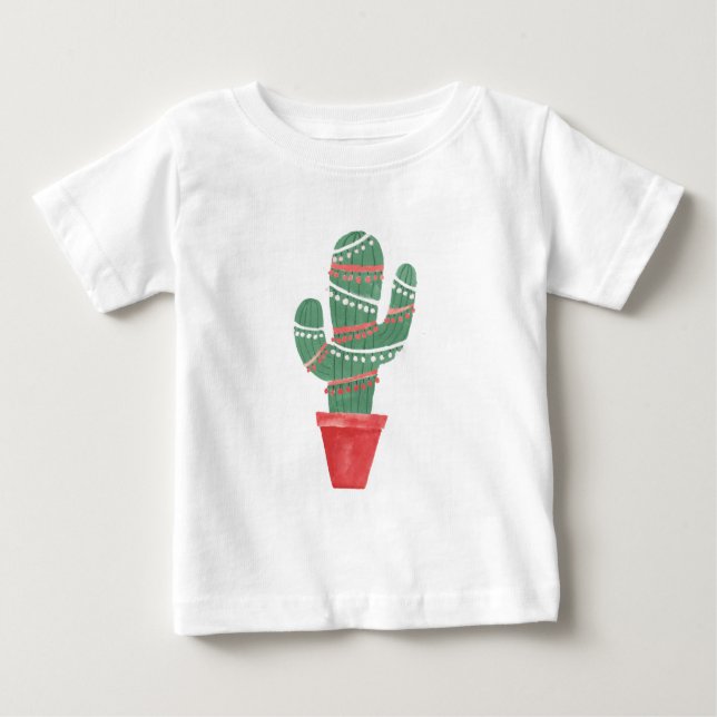 Camiseta De Bebé Mismo un árbol de navidad del cactus (Anverso)