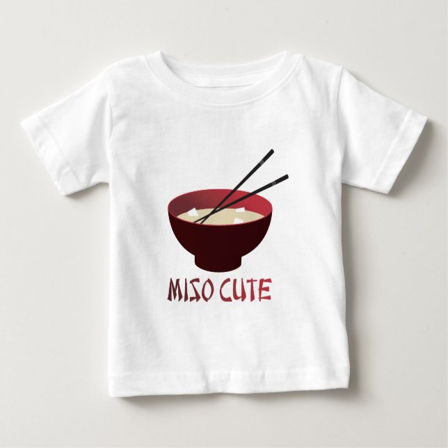 Camiseta De Bebé Miso lindo (Anverso)