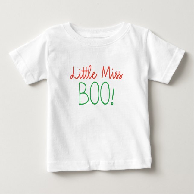 Camiseta De Bebé Miss Boo Cute Halloween (Anverso)