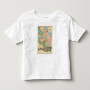 Camiseta De Bebé Mississippi, Luisiana, Arkansas