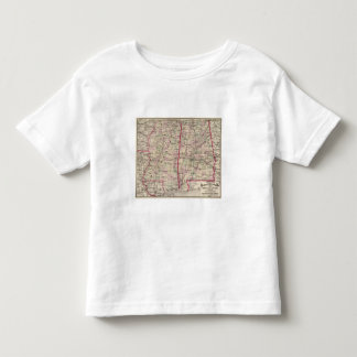 Camiseta De Bebé Mississippi y Alabama