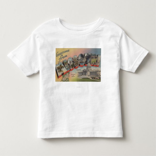 Camiseta De Bebé Missouri (Capital del Estado/flor) (Anverso)