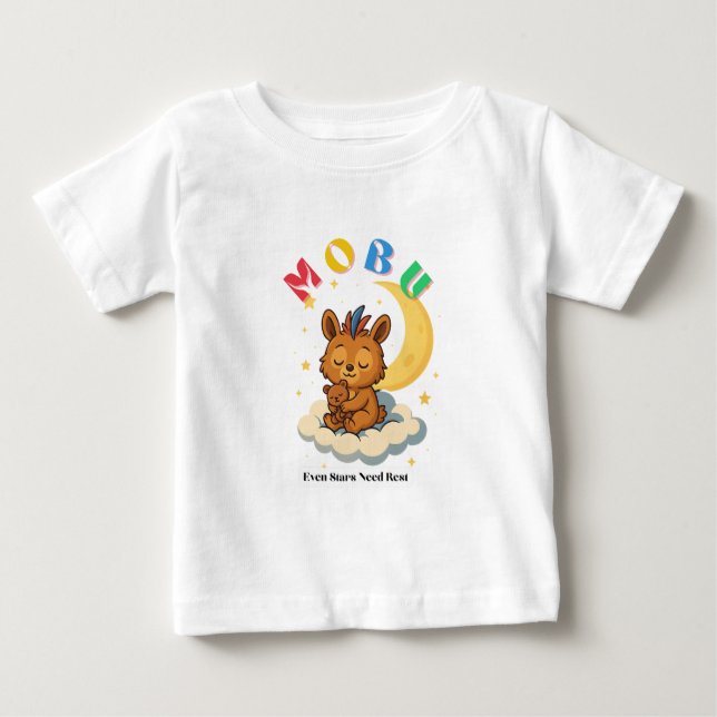 Camiseta De Bebé MoBu - Incluso las estrellas necesitan descanso (Anverso)