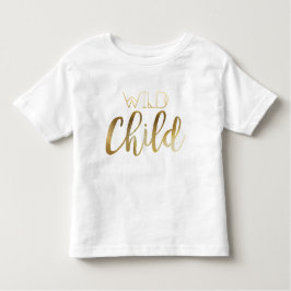 Camiseta De Bebé Moda bohemia Niño salvaje | Relieve metalizado dor