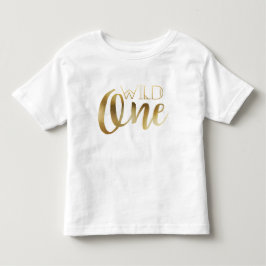 Camiseta De Bebé Moda bohemia salvaje | Relieve metalizado dorado t